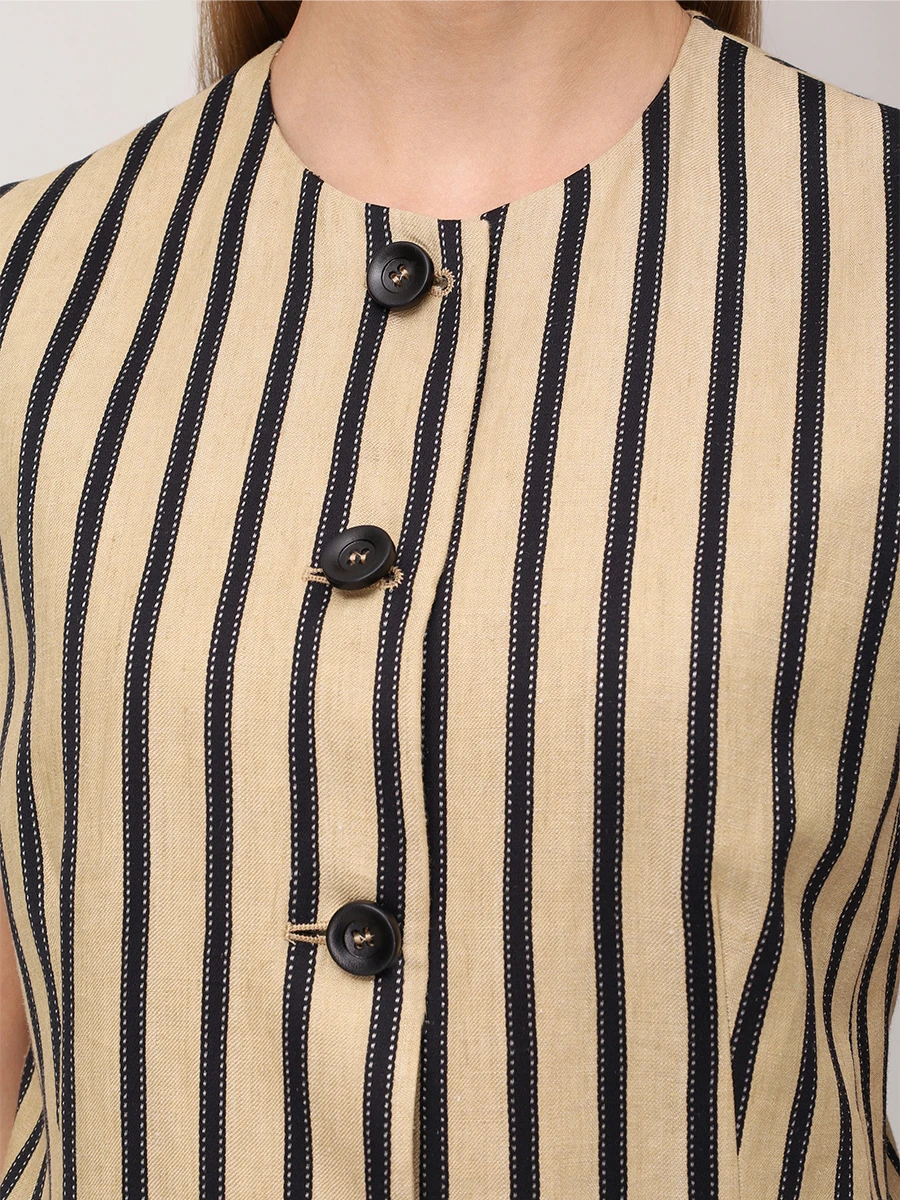 Жилет льняной