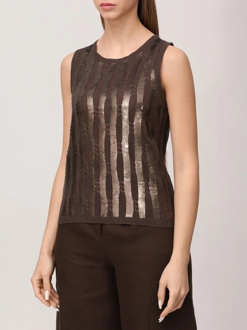 Топ льняной MAX MARA