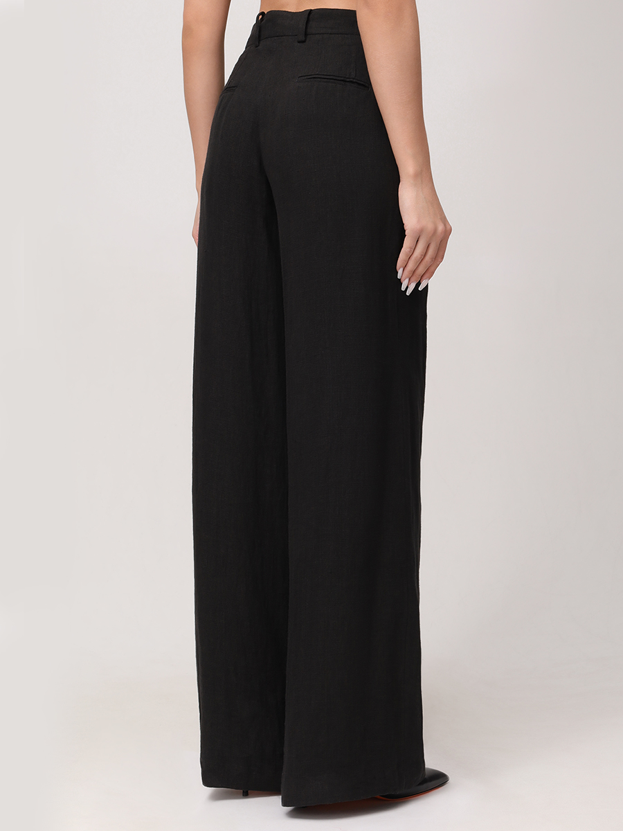 Брюки льняные