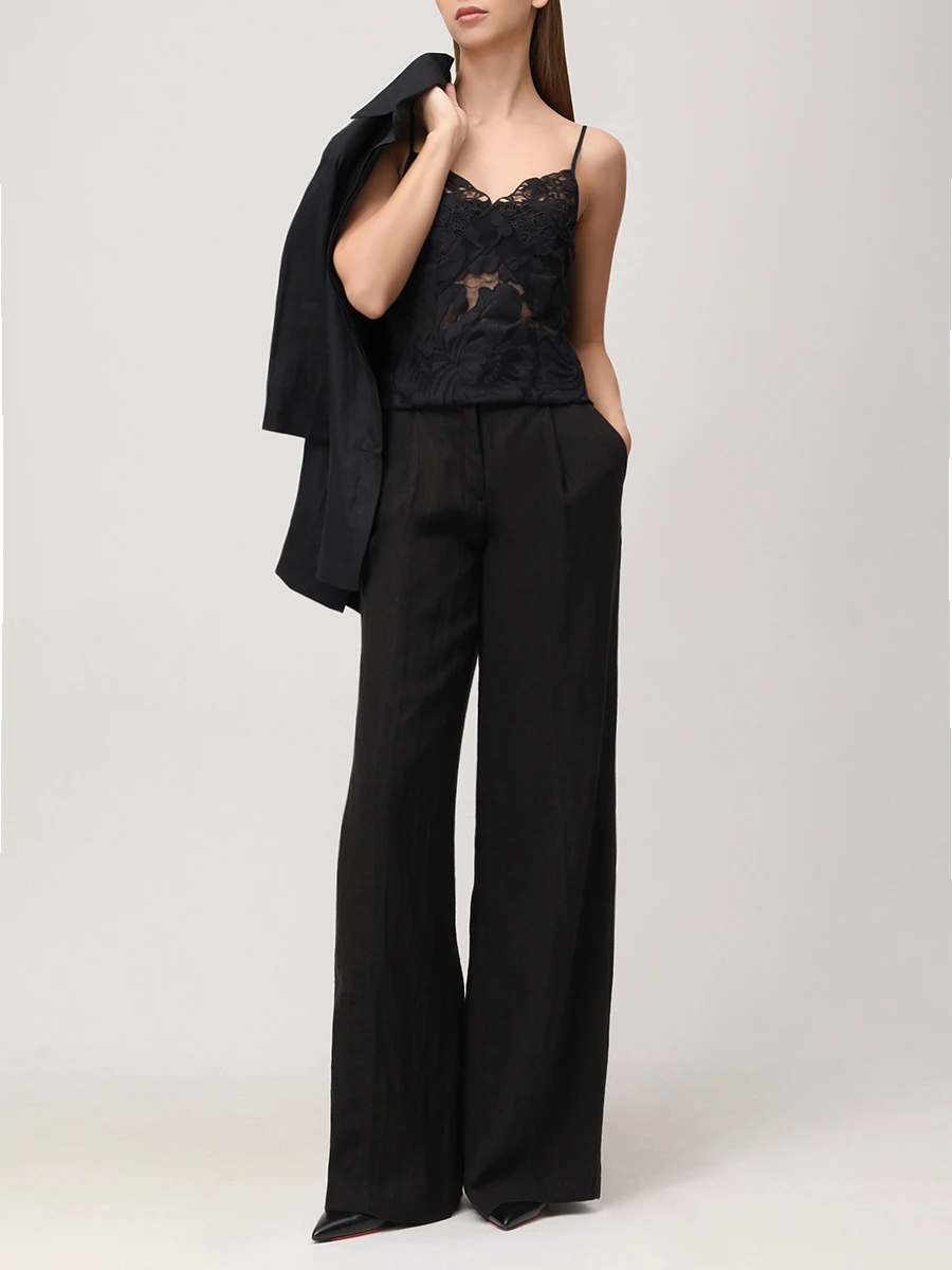 Брюки льняные