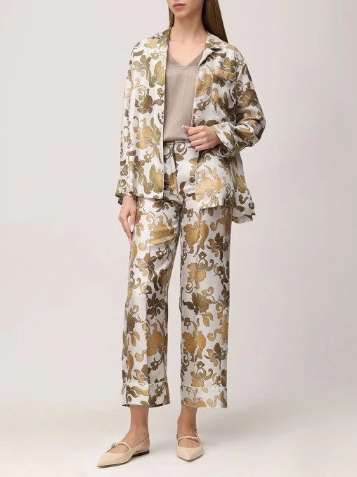 Костюм шелковый S MAX MARA