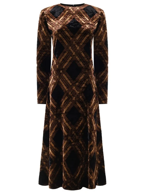 Платье велюровое SAINT LAURENT