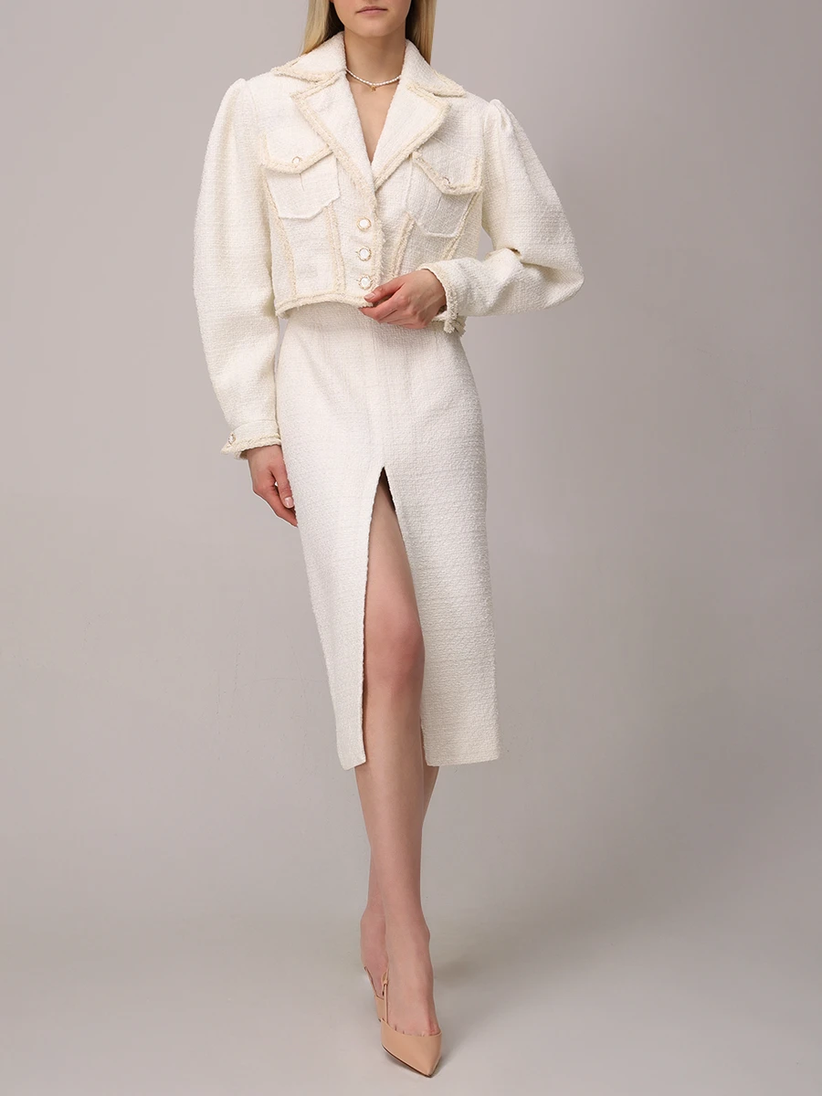 Жакет твидовый