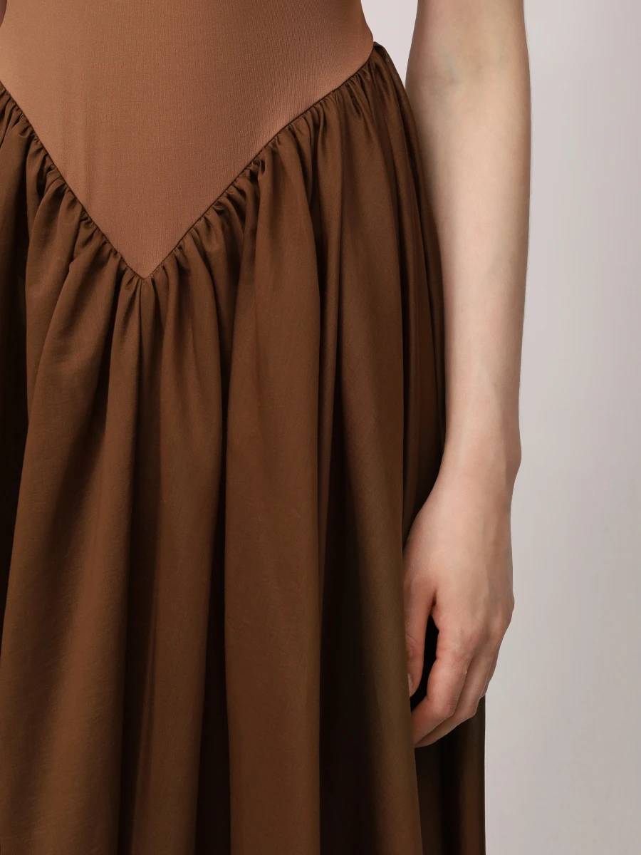 Платье комбинированное