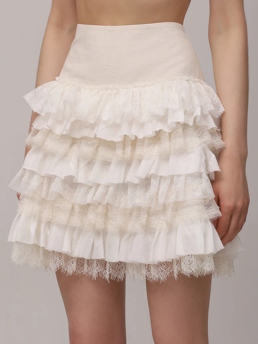 Юбка льняная