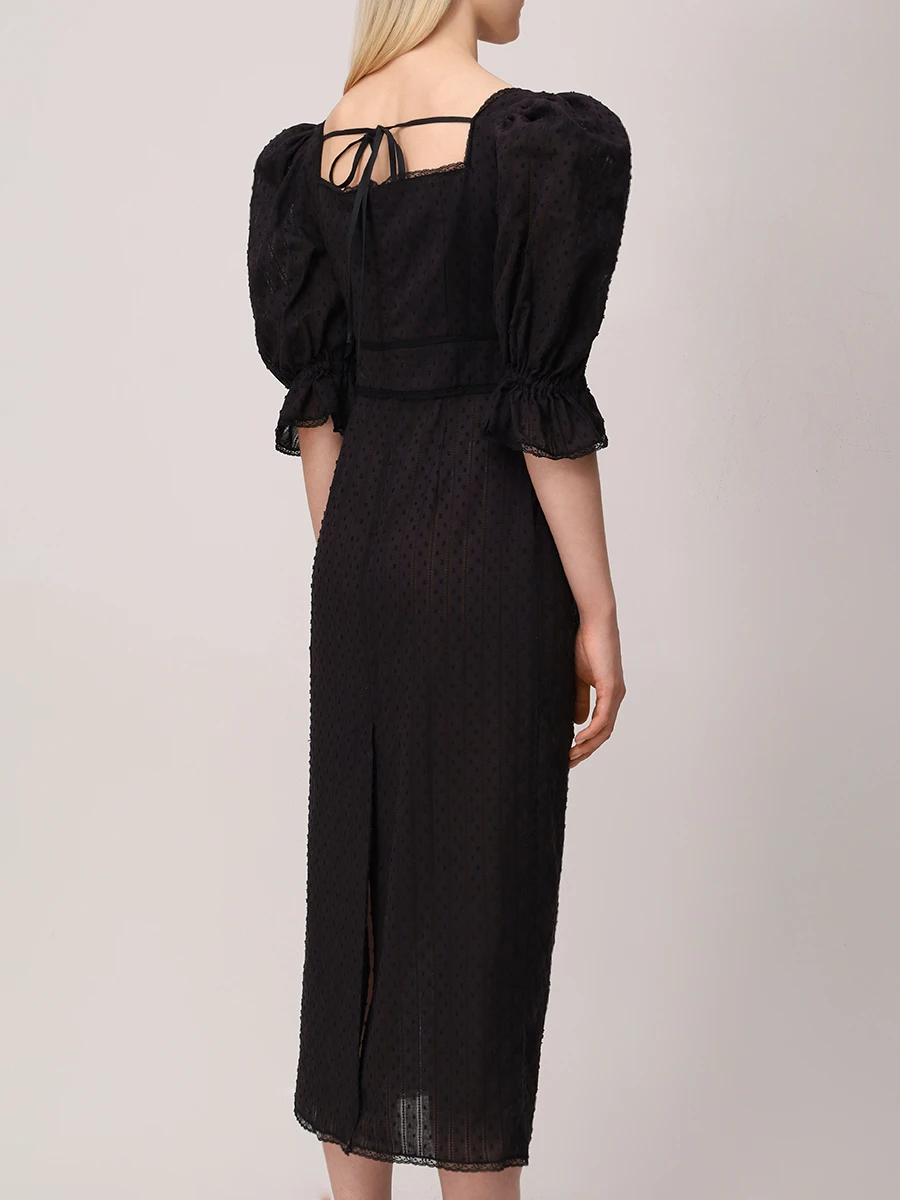 Платье-футляр хлопковое