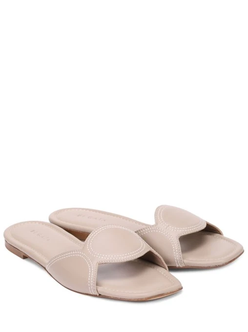 Шлепанцы кожаные Lucia DI GAIA