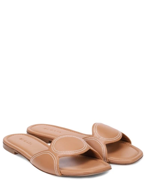 Шлепанцы кожаные Lucia DI GAIA