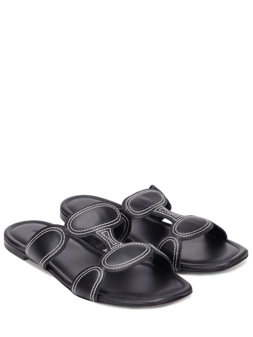 Шлепанцы кожаные Luna DI GAIA