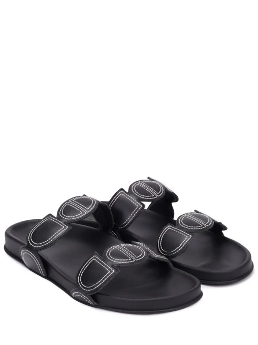 Шлепанцы кожаные Mia DI GAIA