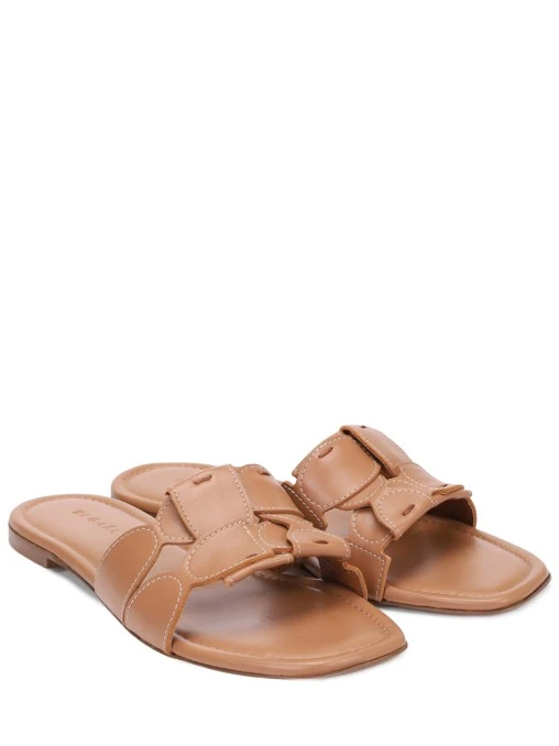 Шлепанцы кожаные Totem DI GAIA