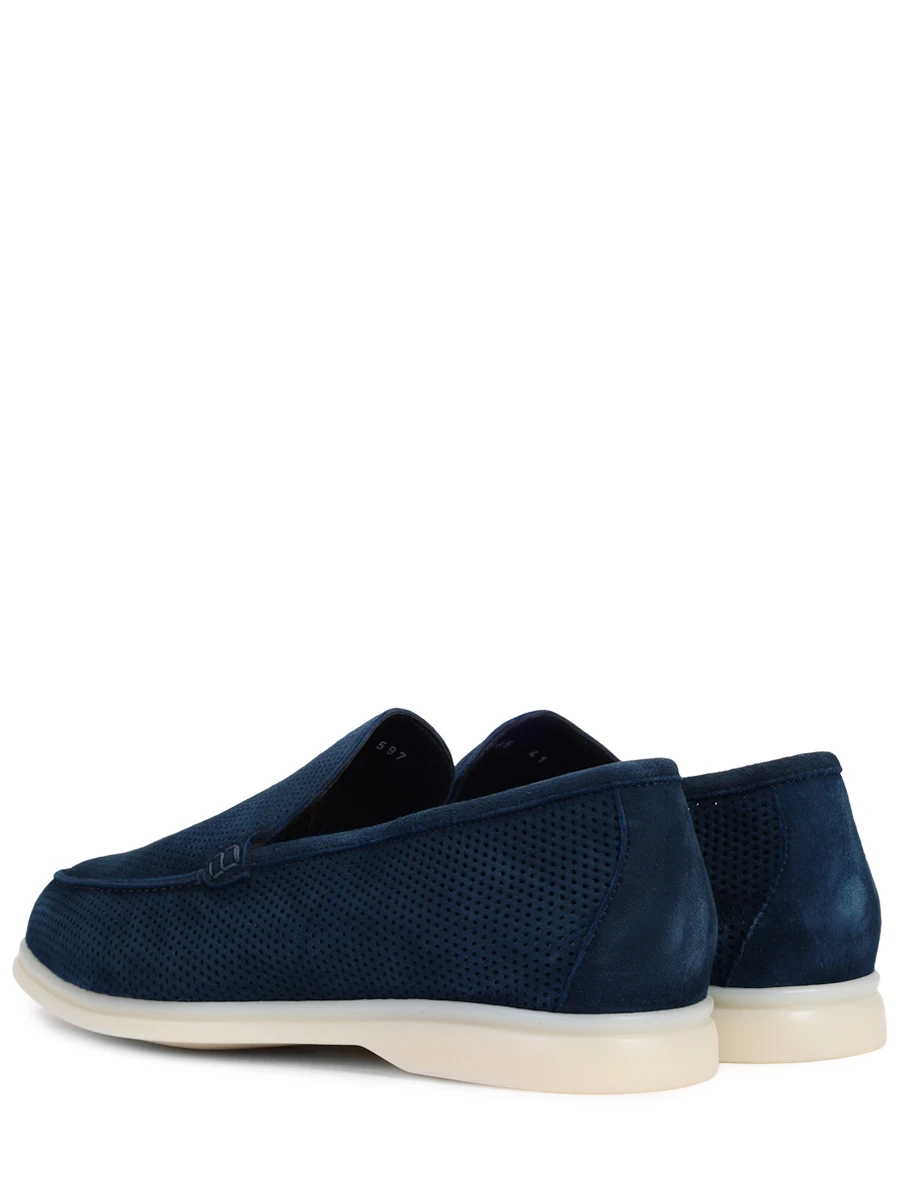 Лоферы замшевые