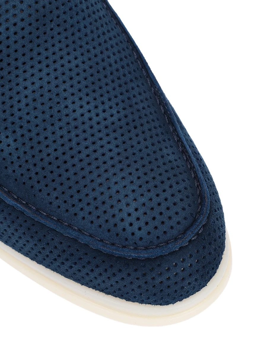 Лоферы замшевые