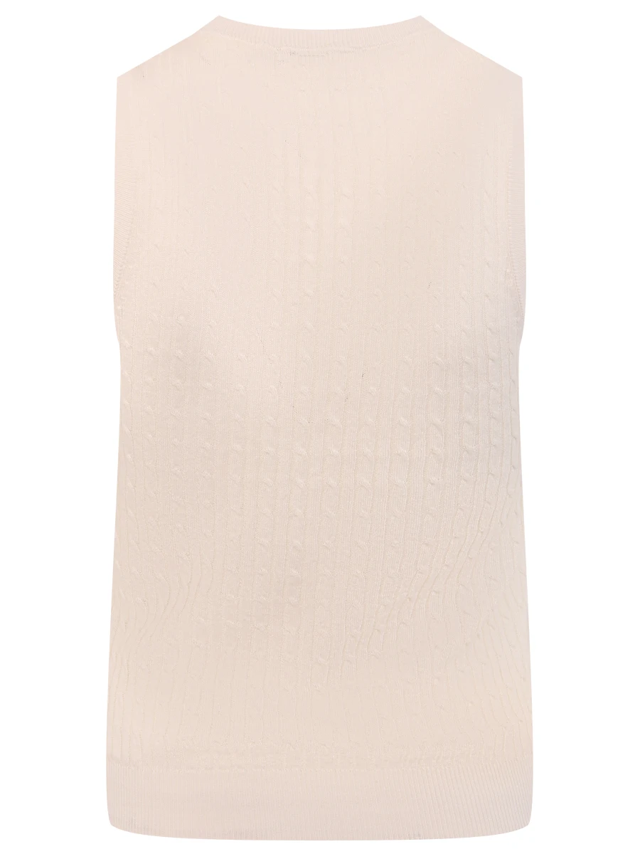 Жилет из хлопка и льна