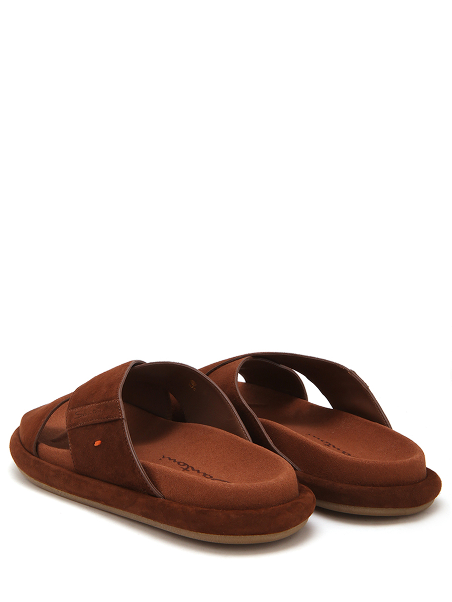 Шлепанцы замшевые