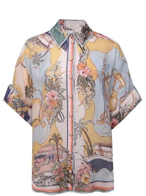 Рубашка из рами ZIMMERMANN