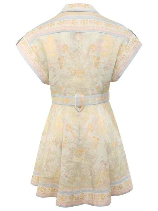 Платье-рубашка льняное ZIMMERMANN