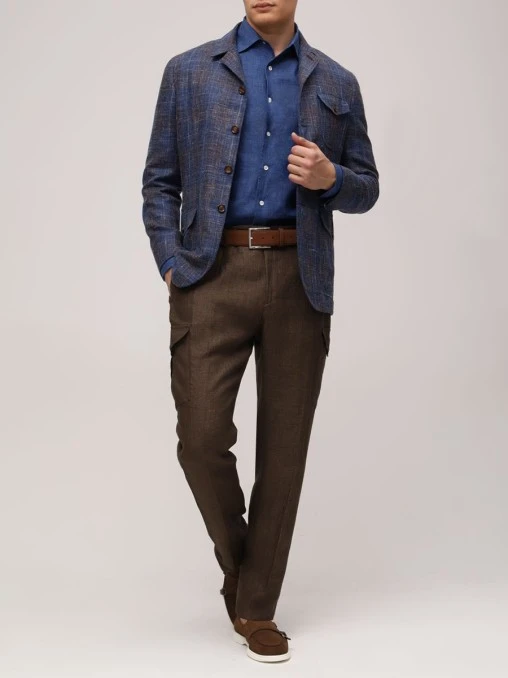 Брюки-карго льняные BERWICH