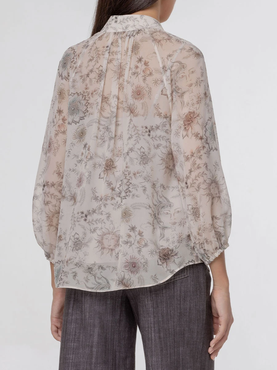 Блуза шелковая