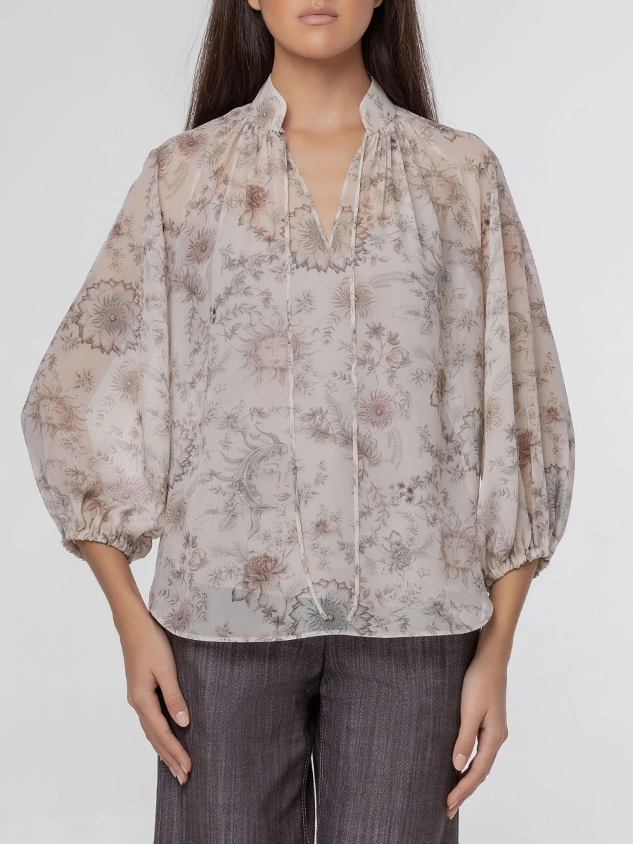 Блуза шелковая