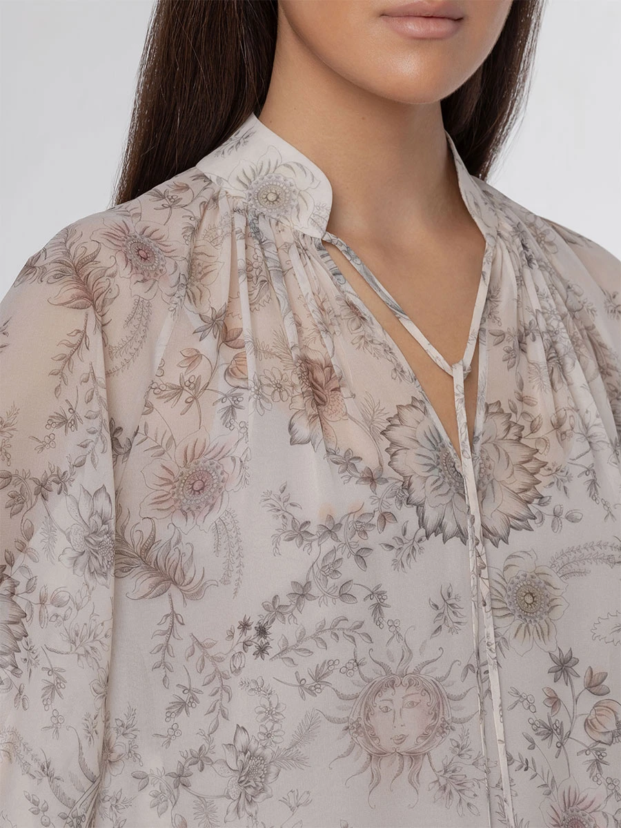 Блуза шелковая