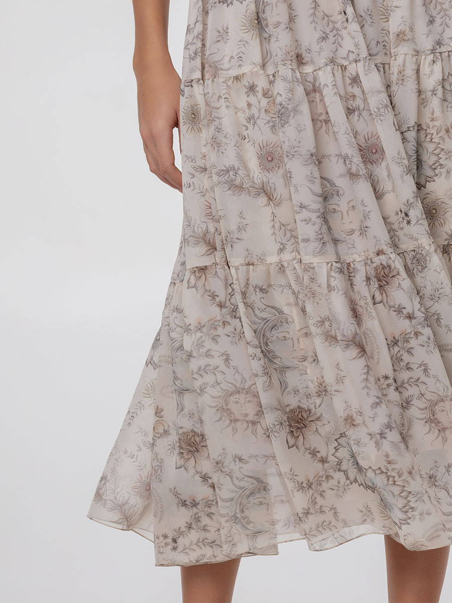 Юбка шелковая