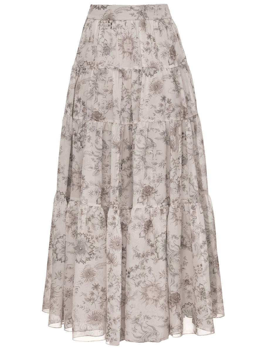 Юбка шелковая