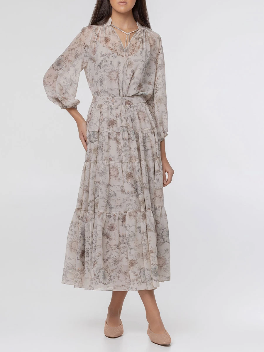 Юбка шелковая