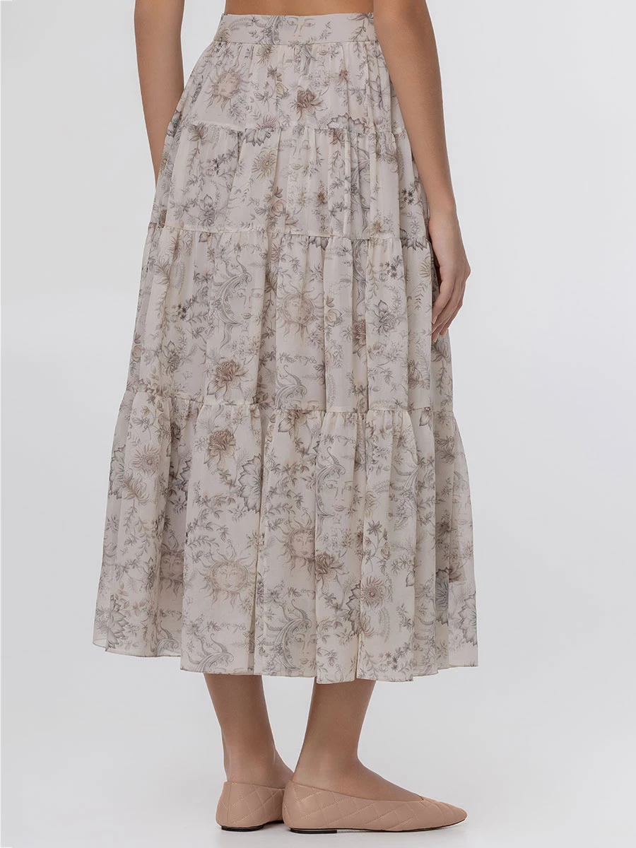 Юбка шелковая