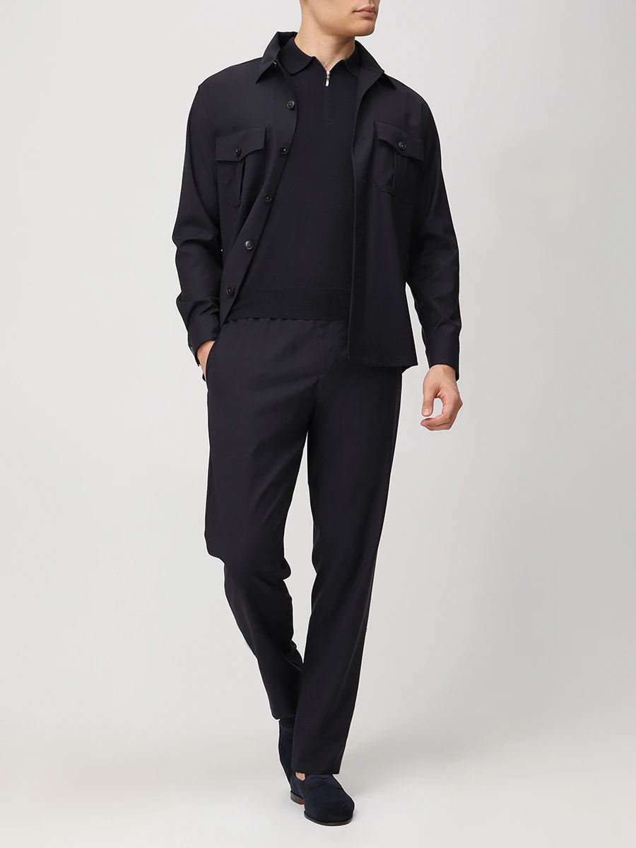 Поло из шелка и хлопка