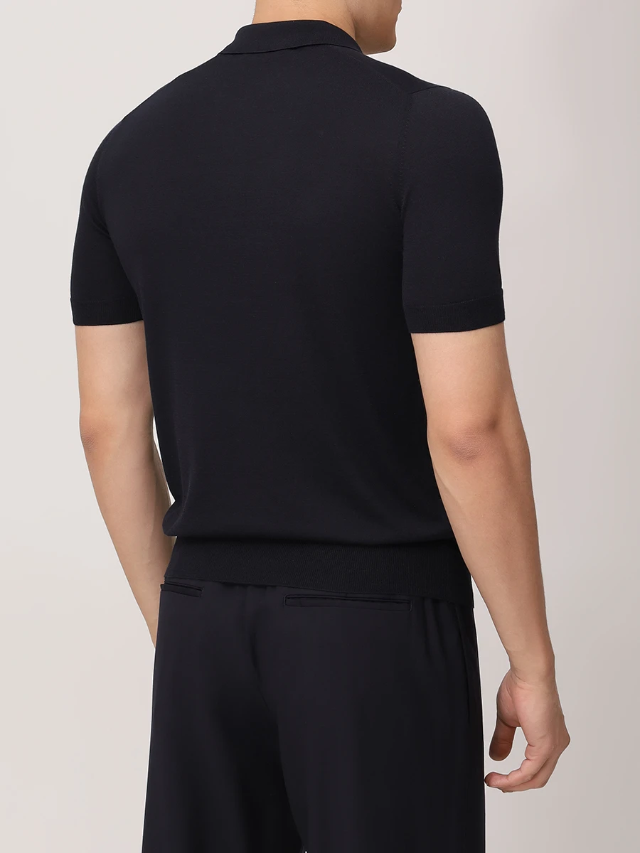 Поло из шелка и хлопка