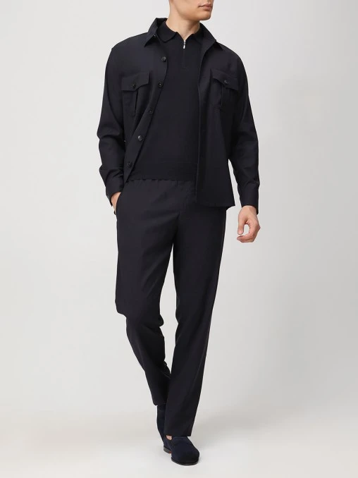 Поло из шелка и хлопка GRAN SASSO