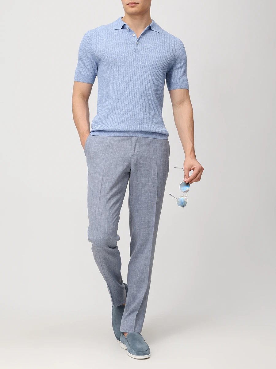 Поло изо льна и хлопка