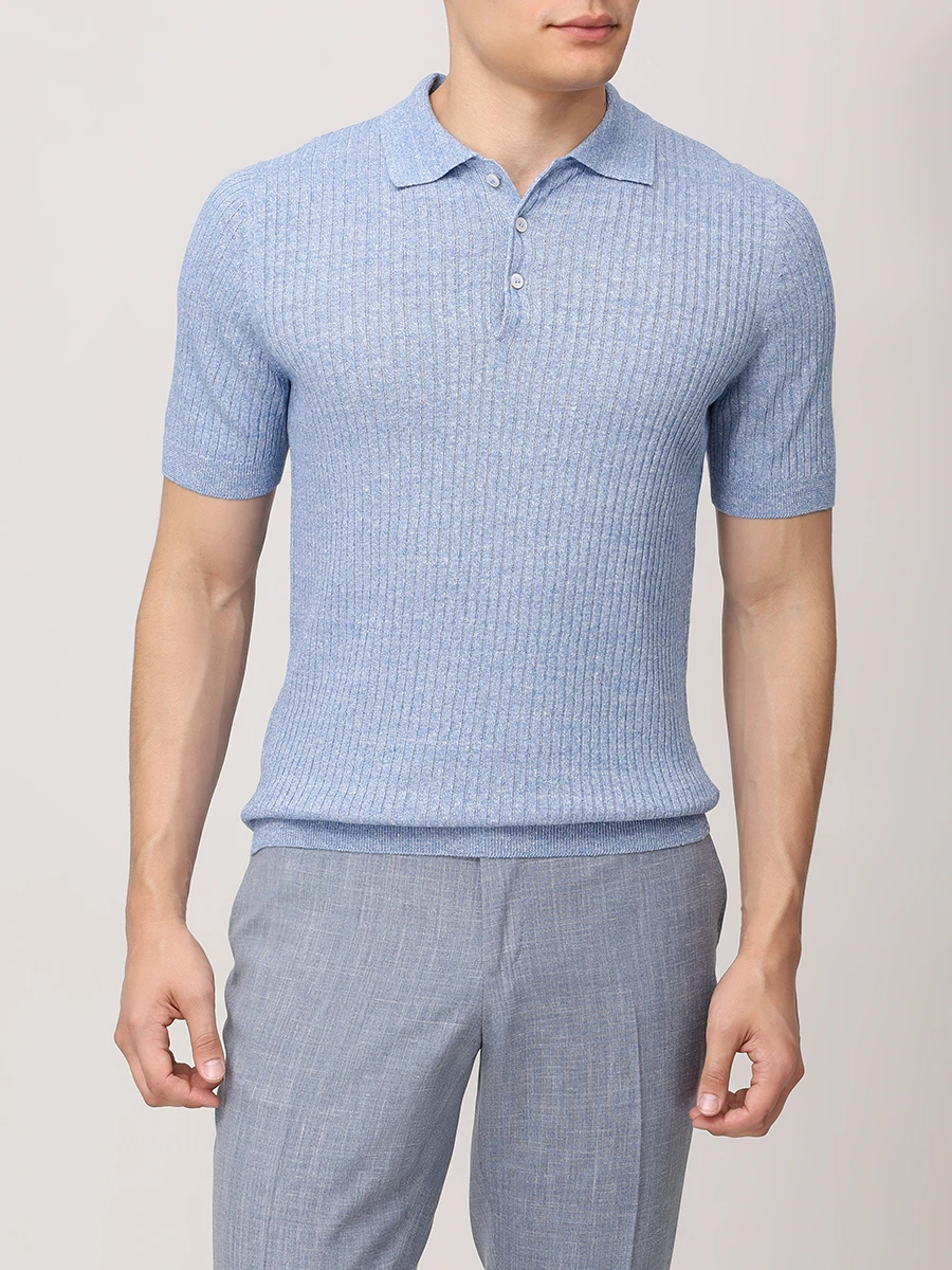 Поло изо льна и хлопка