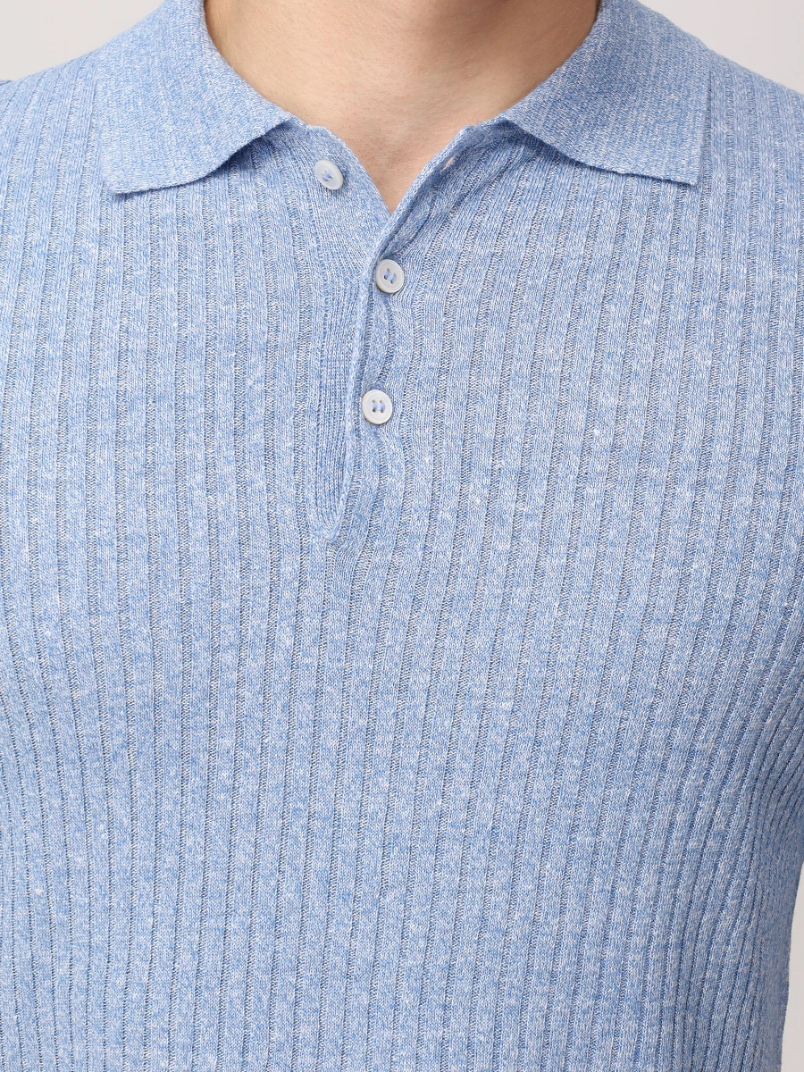 Поло изо льна и хлопка