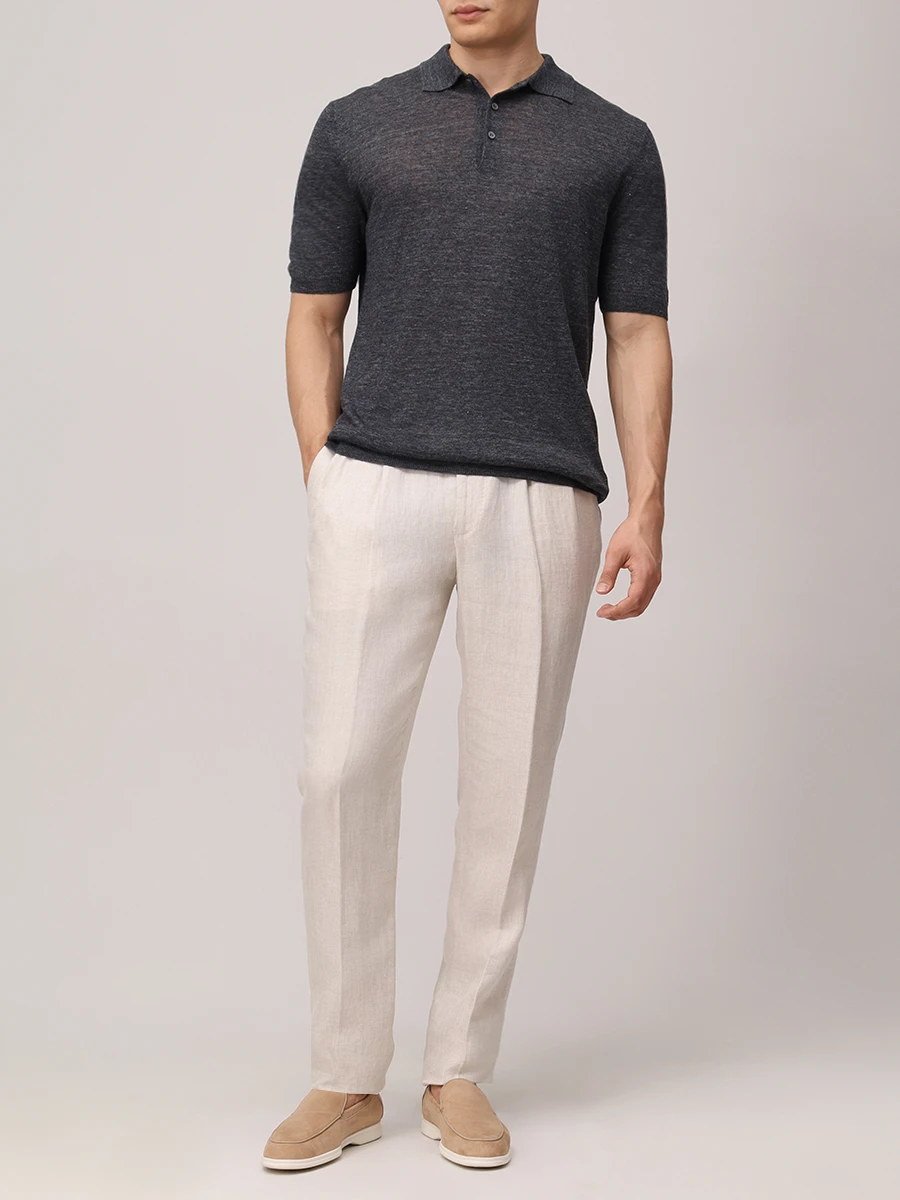 Поло льняное
