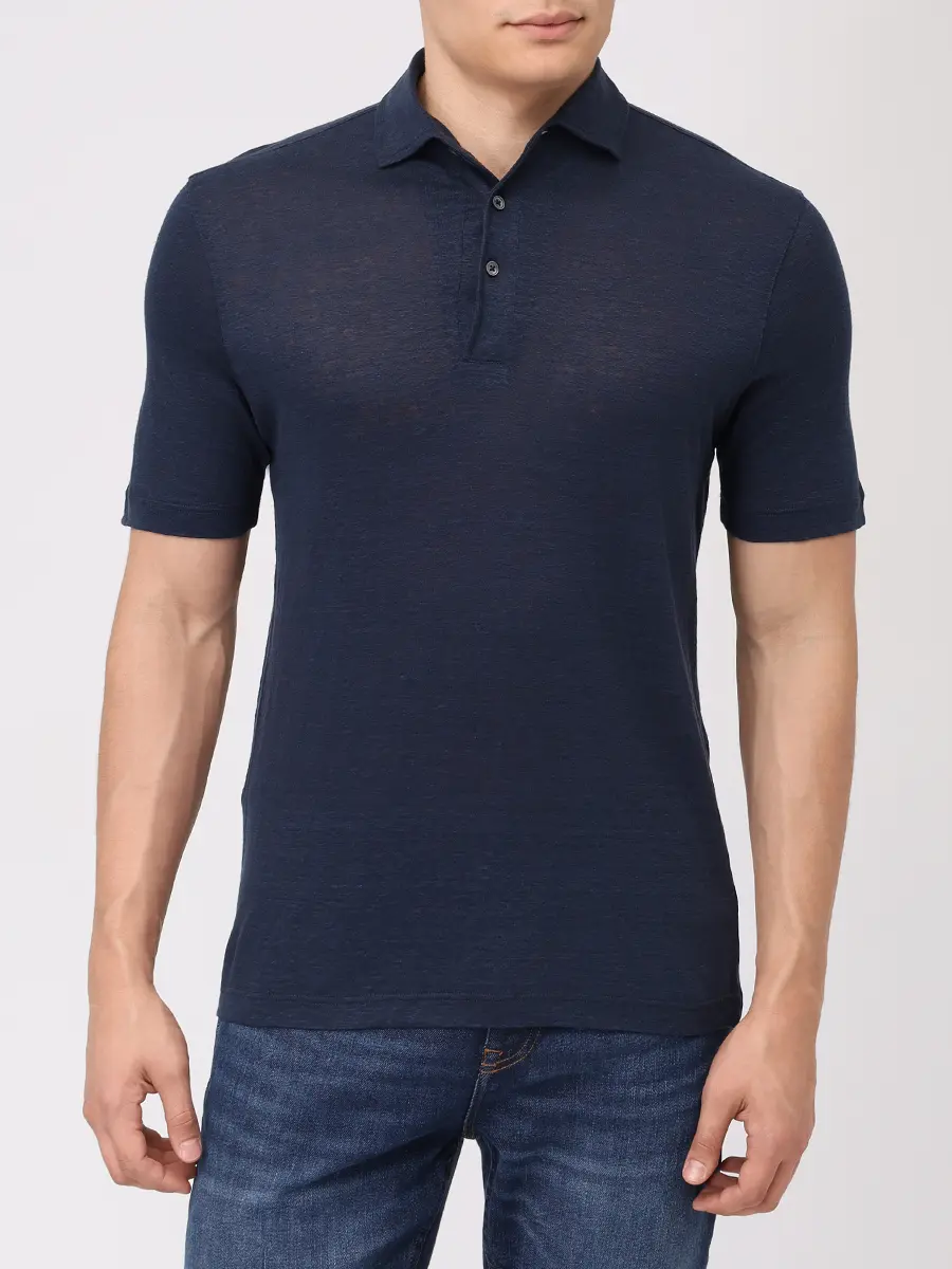 Поло льняное