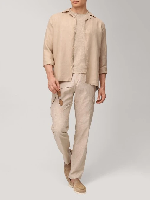 Рубашка Regular Fit льняная GRAN  SASSO