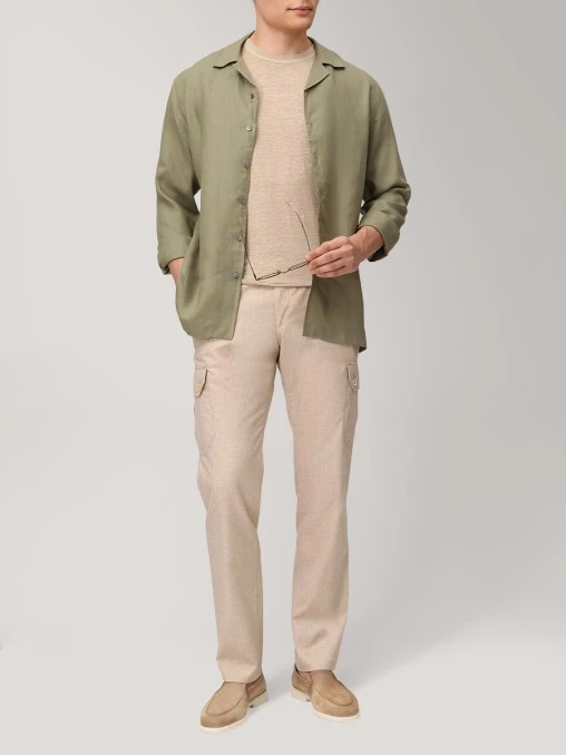 Рубашка Regular Fit льняная GRAN  SASSO