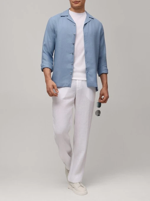 Рубашка Regular Fit льняная GRAN  SASSO