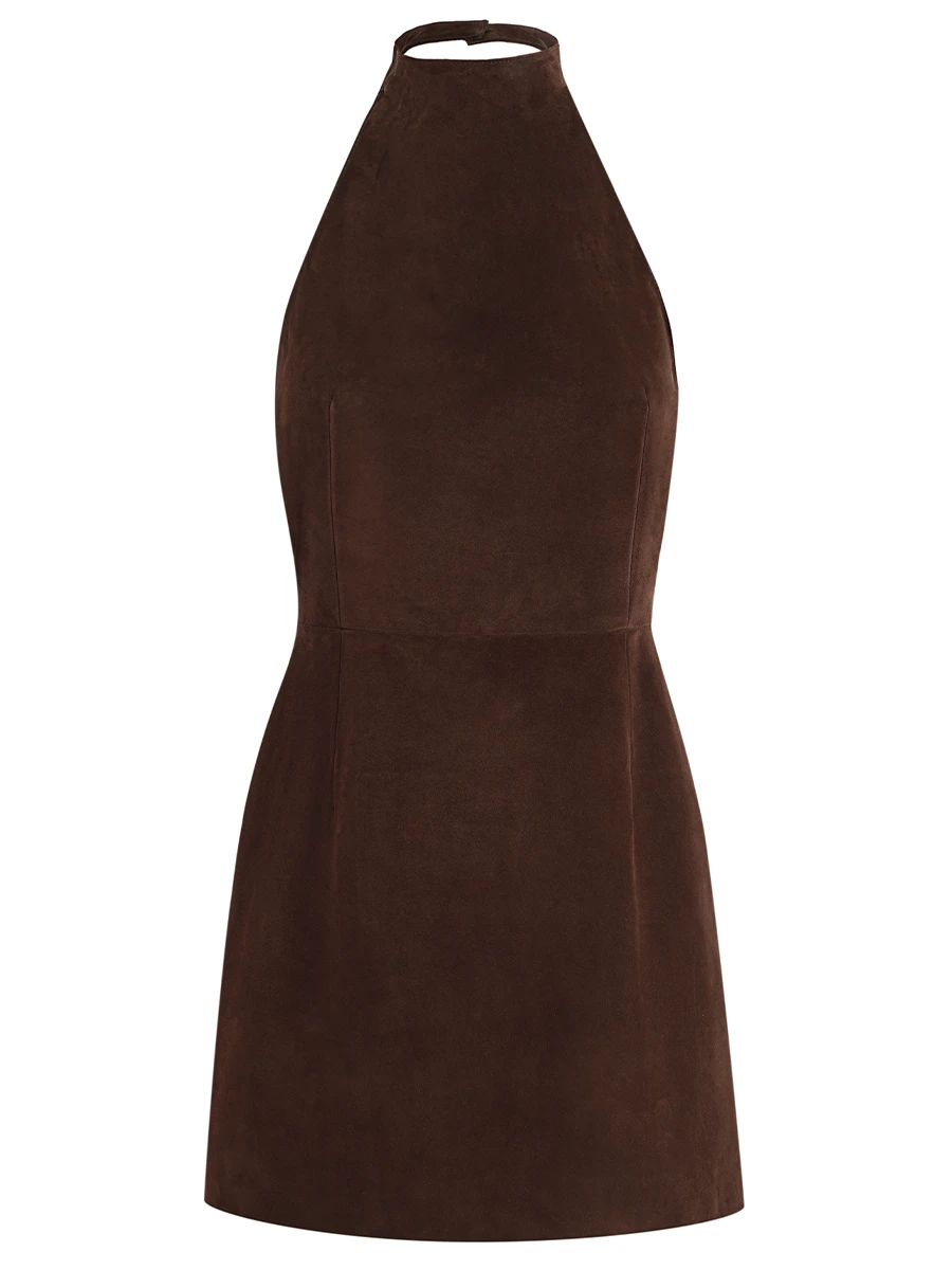 Платье замшевое