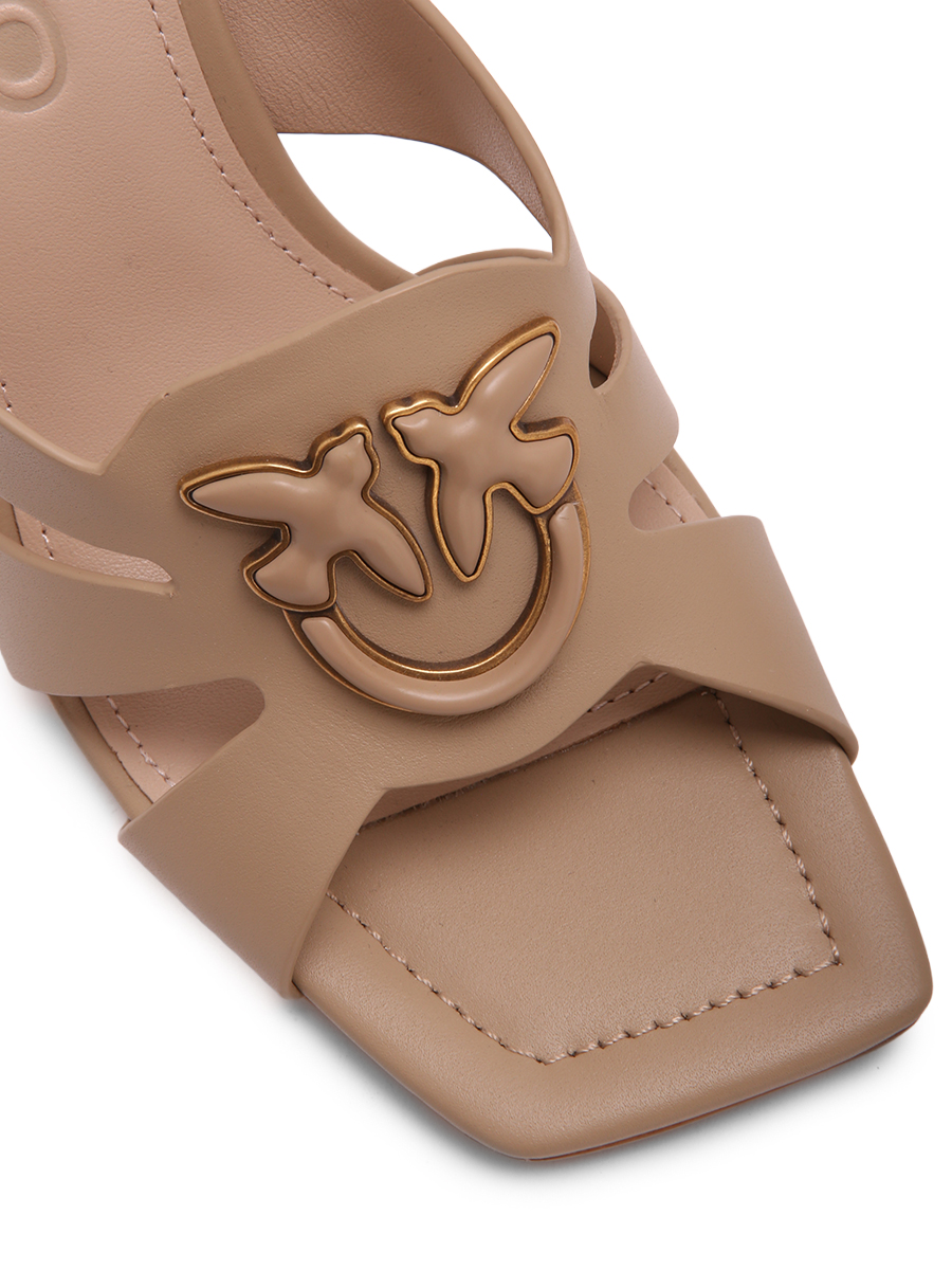 Мюли кожаные