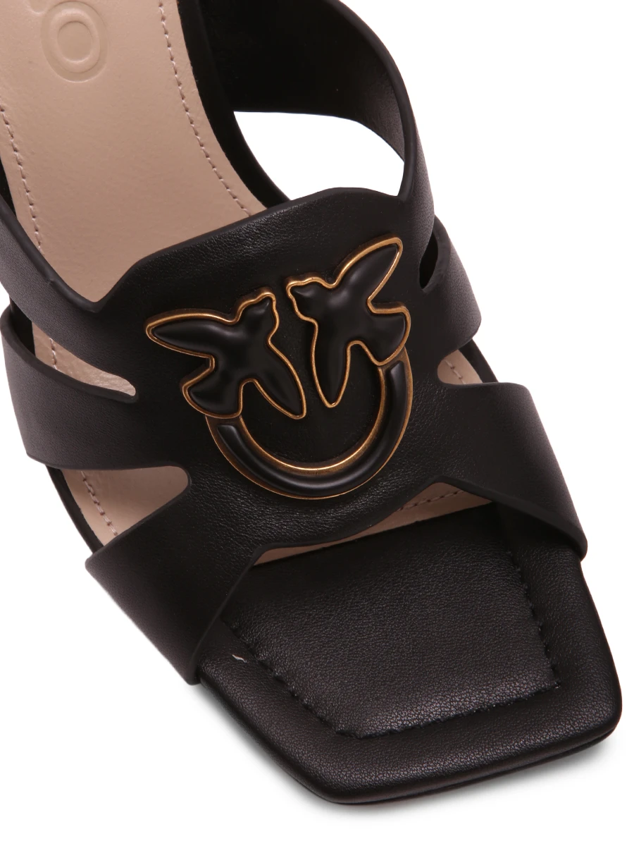 Мюли кожаные