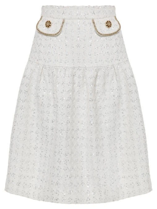 Юбка Nicole твидовая WHITE LILY