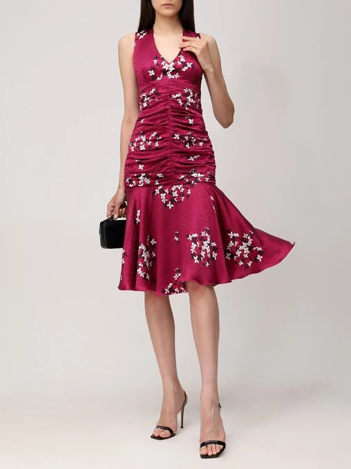 Платье Desert Rose шелковое WHITE LILY