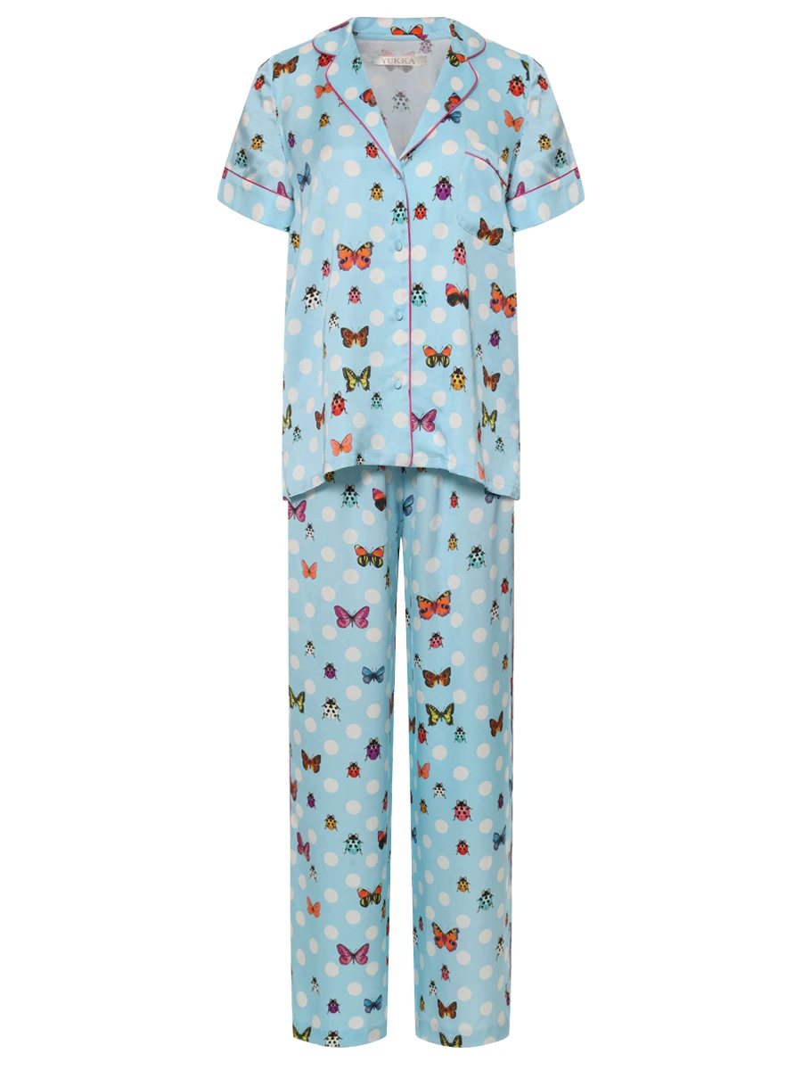 Костюм из шелка и вискозы Лола