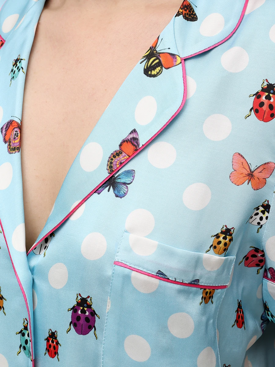 Костюм из шелка и вискозы Лола