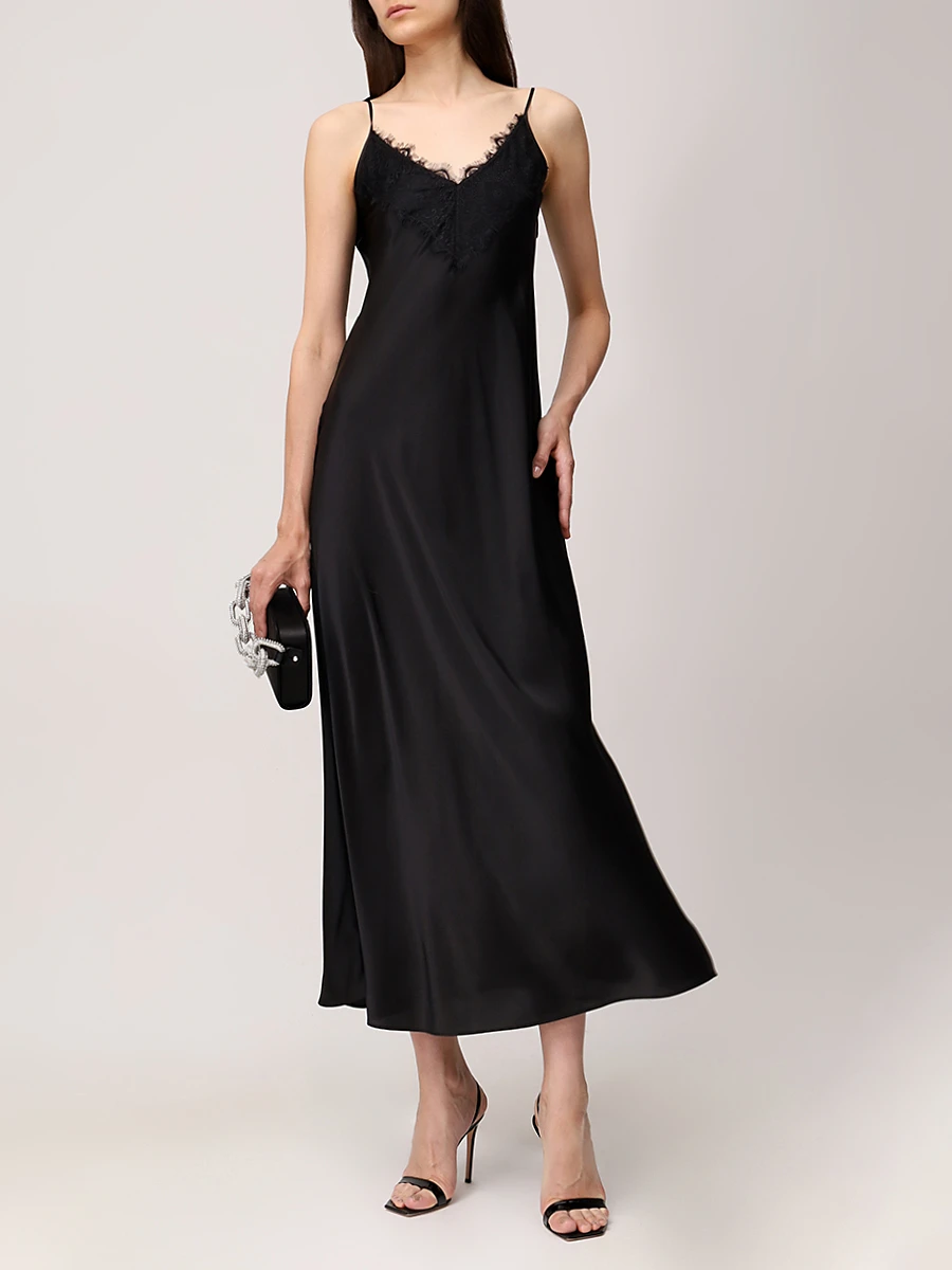 Платье из шелка и вискозы Белла