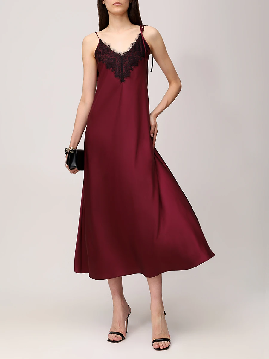 Платье из шелка и вискозы Белла