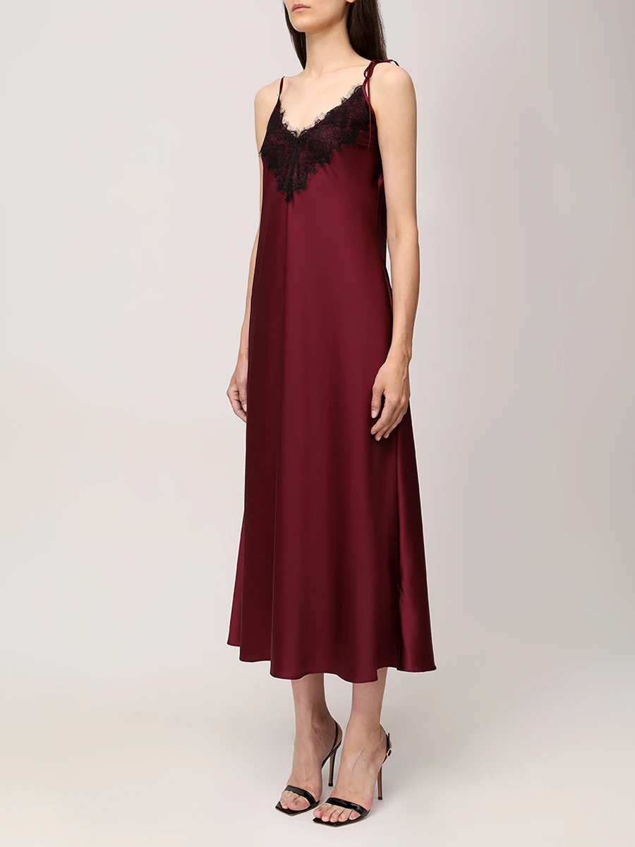 Платье из шелка и вискозы Белла